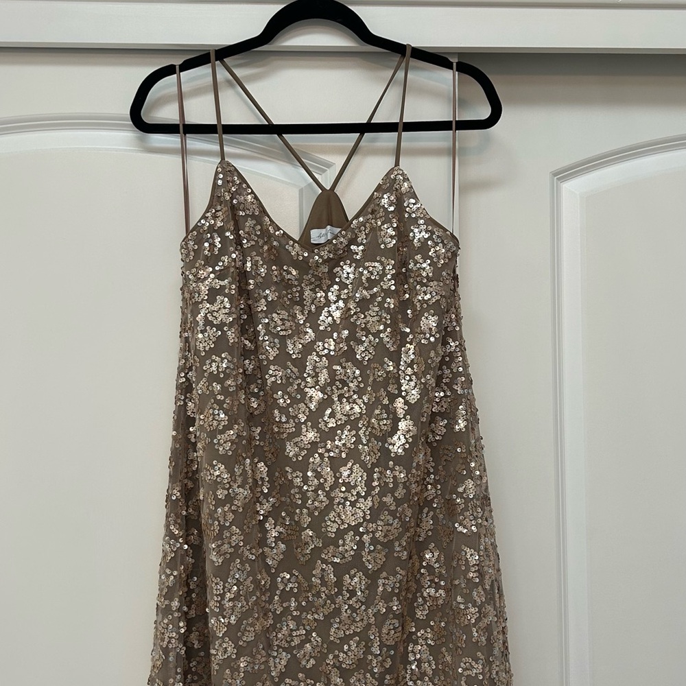 All In Favor Sequin Sexy Dress with Spaghetti Straps